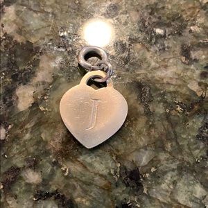 “J” Tiffany & Co. charm